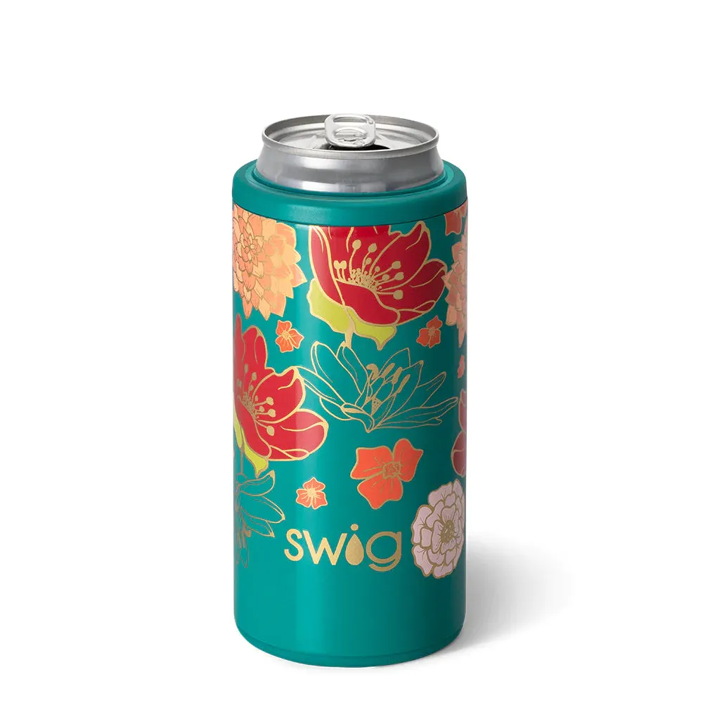 SWIG 12 oz Skinny Can Cooler, Fire Poppy