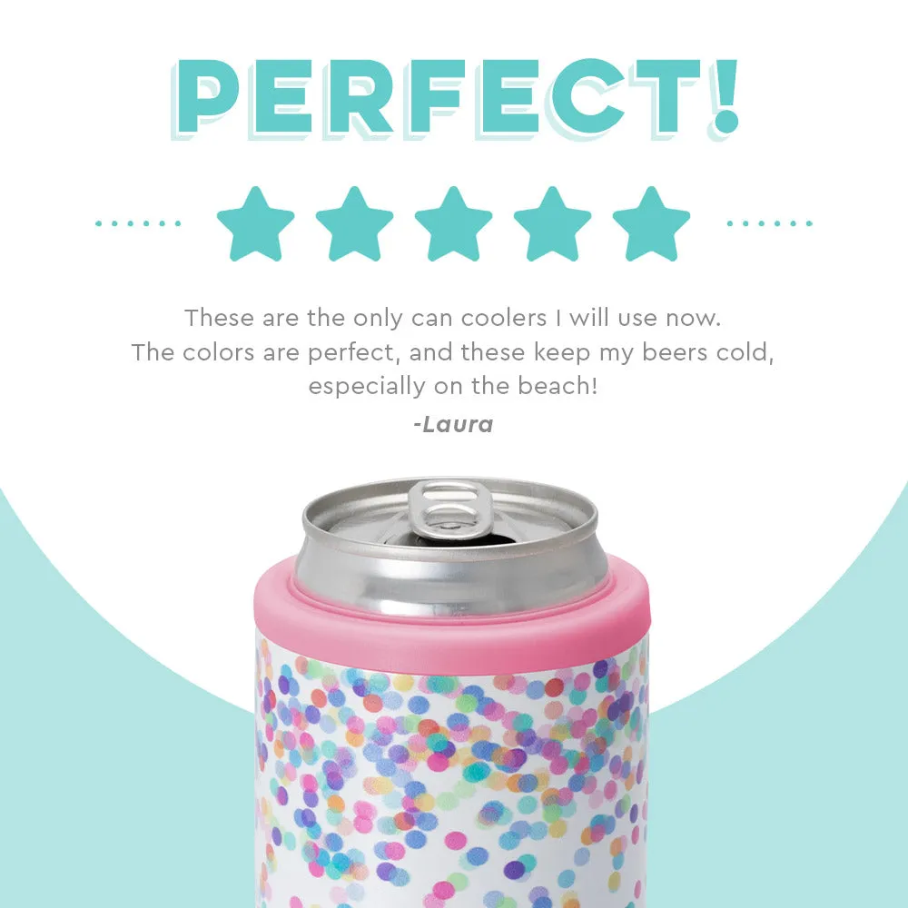 SWIG 12oz Skinny Can Cooler, Confetti