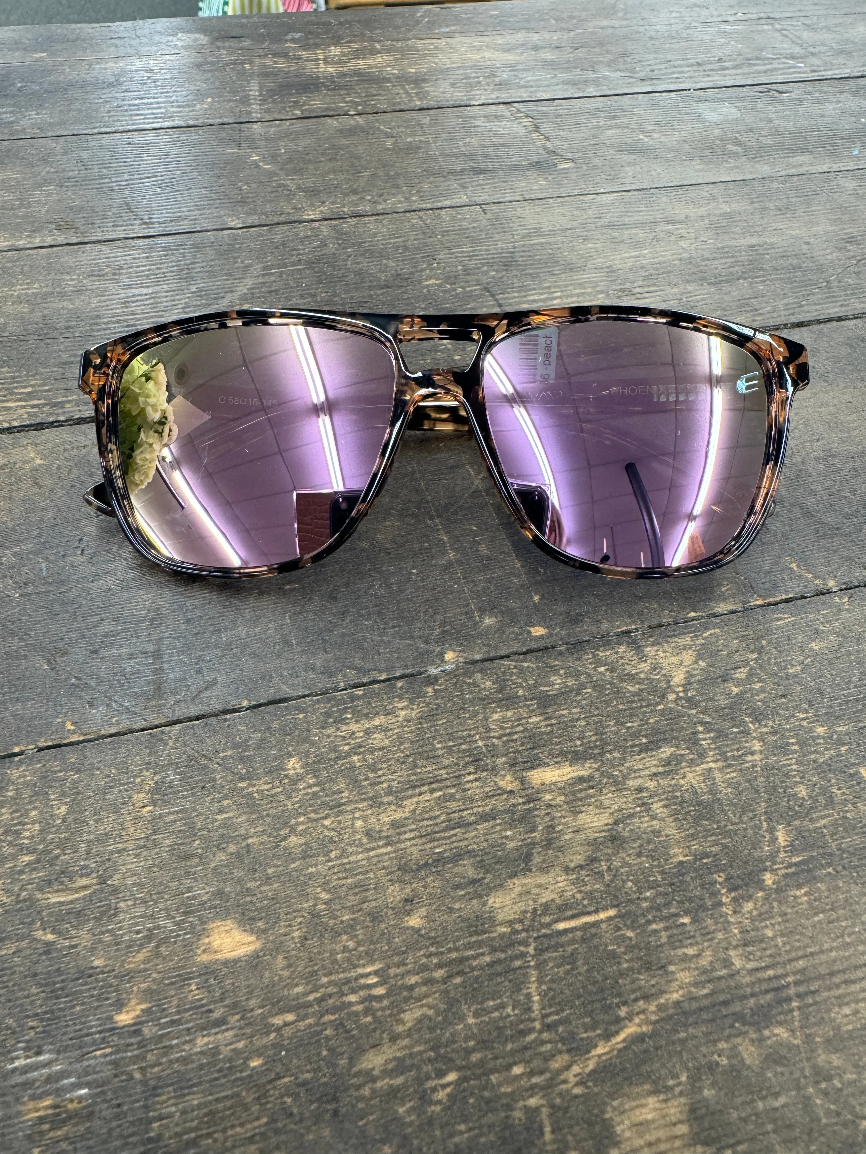 WMP Peach Lens Sunglasses