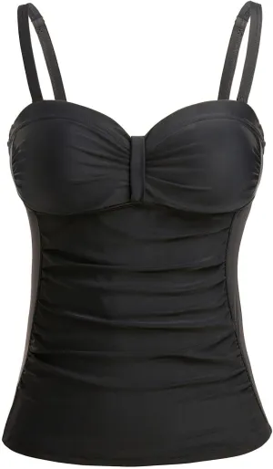Women's Underwire Tummy Control Swimsuit Top with Push Up - No Bottom Included